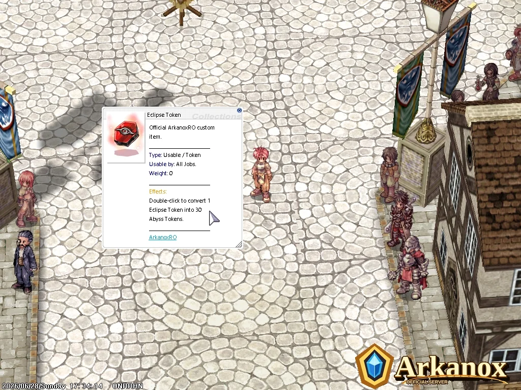 Eclipse Token item information window